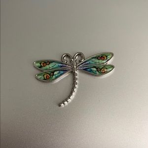 Metal dragonfly charm